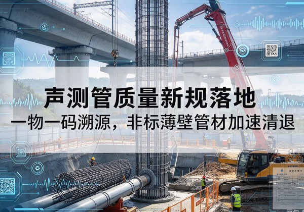 于洪声测管质量新规落地，一物一码溯源，非标薄壁管材加速清退