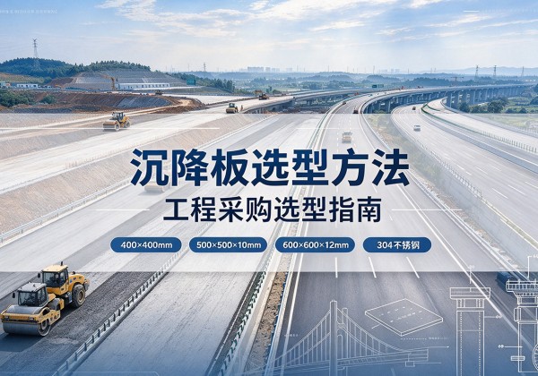 于洪沉降板选择方法